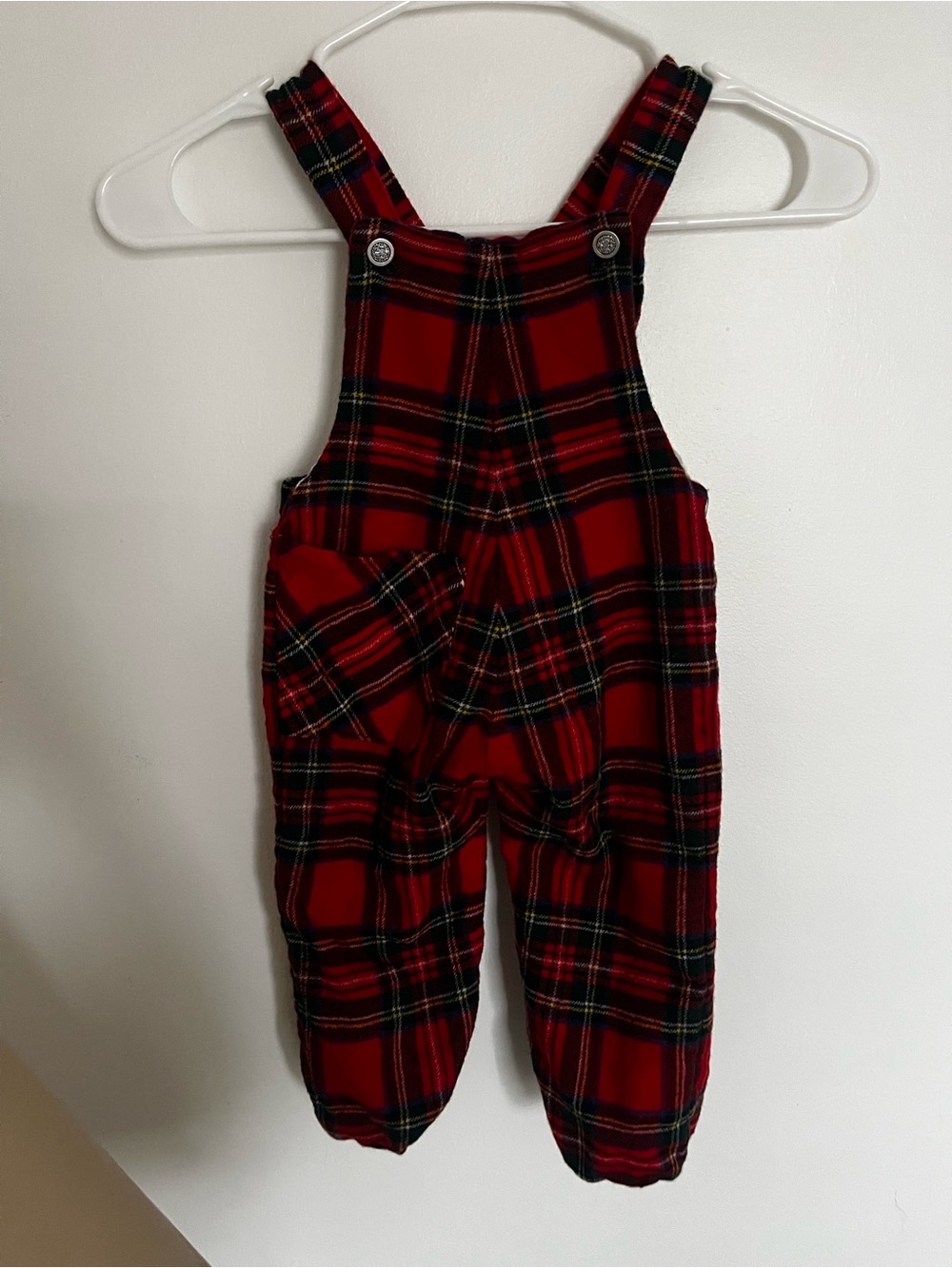 Vintage The Scotch House Plaid Toddler Overalls with Adjustable Straps